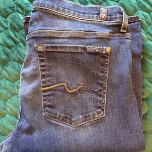 7FAM Bootcut jeans, 34 waist, approx 34 inseam